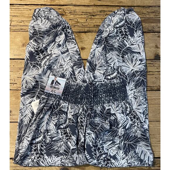 Rewatch Brand Womens Size XS Leaf Print Beachwear Cropped Ruched Joggers NWT - Picture 2 of 12